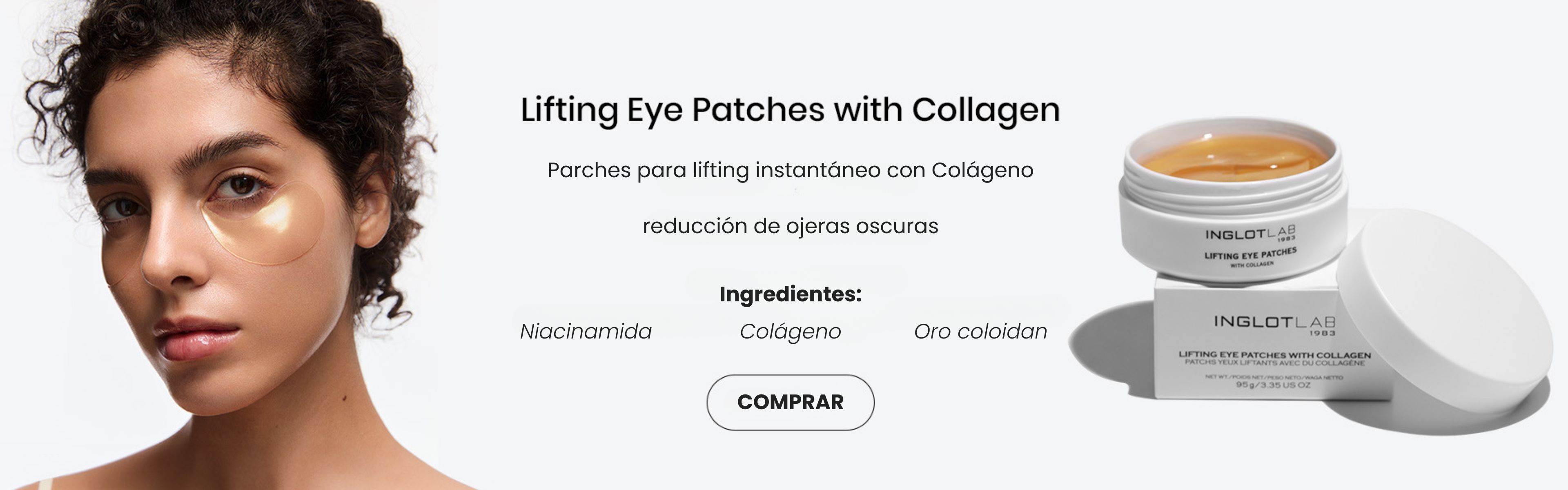 INGLOT LAB Lifting Eye Patches con Colágeno